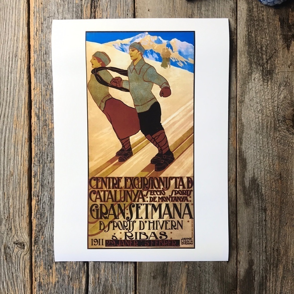 Center d’Excusionistes de Catalunya Vintage Poster Reprint